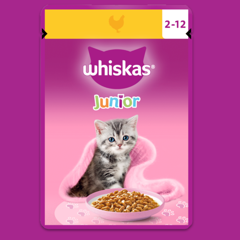 WHISKAS® Junior Huhn Gelee (für Katzen unter 12 Monaten)